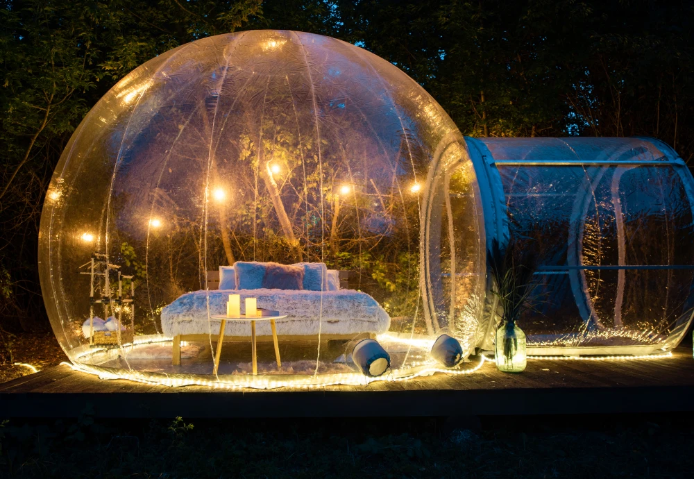 star gazing bubble tent